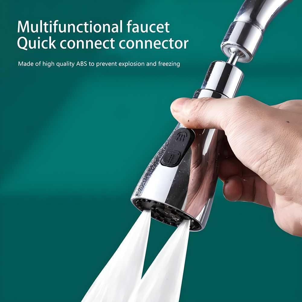 Nubilous Tap Extender for Kitchen Sink, Flexible Faucet 3 Modes