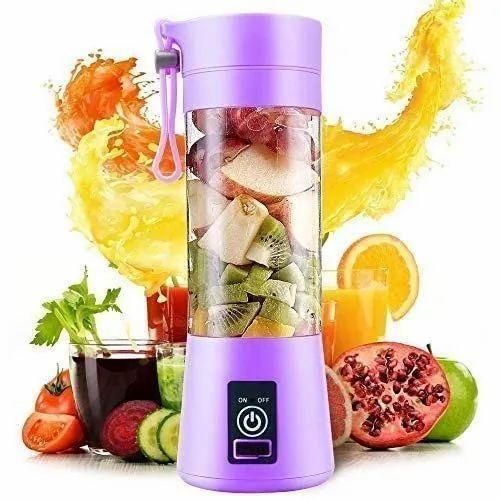 Portable 6-Blade USB Juicer Blender – Powerful Motor, Rechargeable & Compact