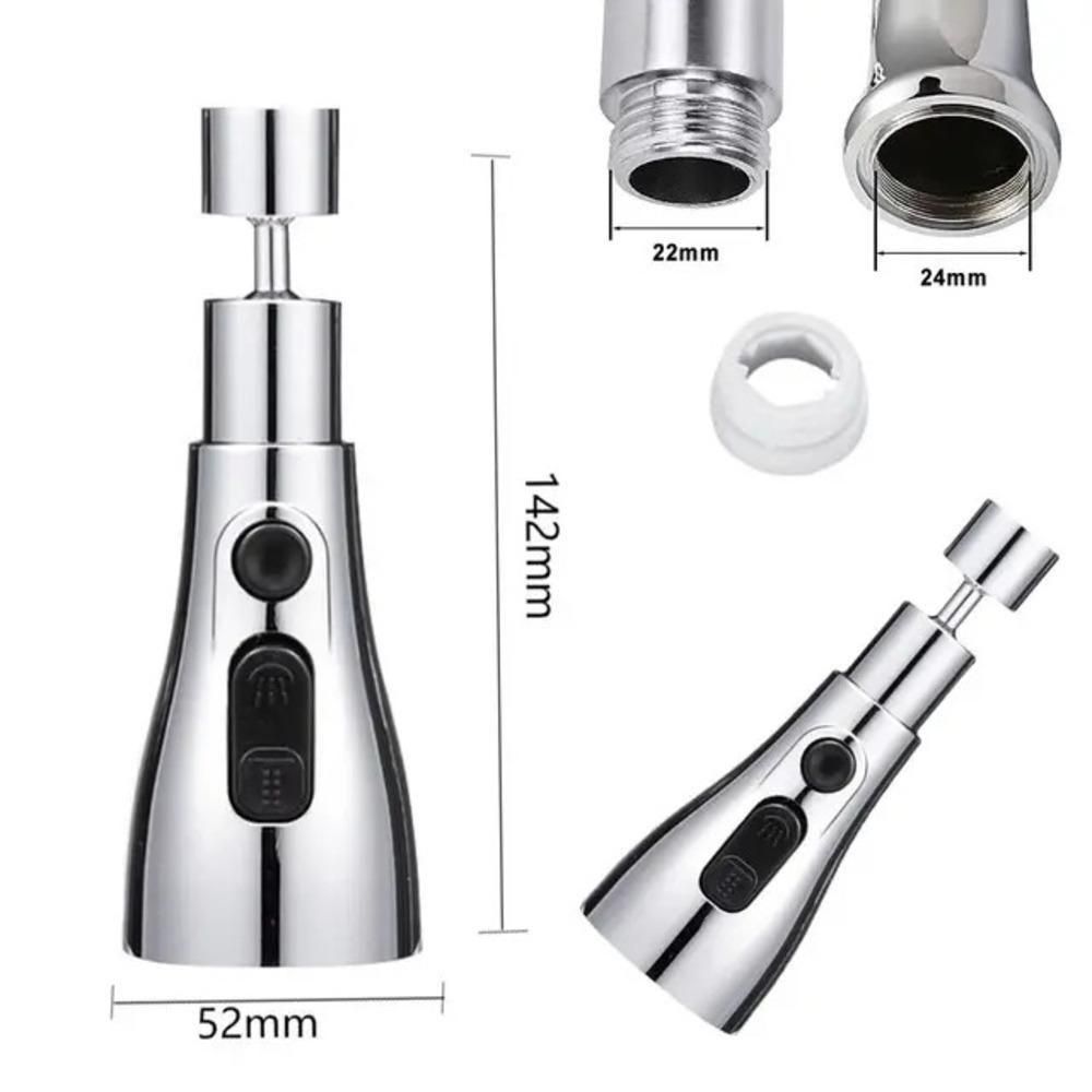 Nubilous Tap Extender for Kitchen Sink, Flexible Faucet 3 Modes