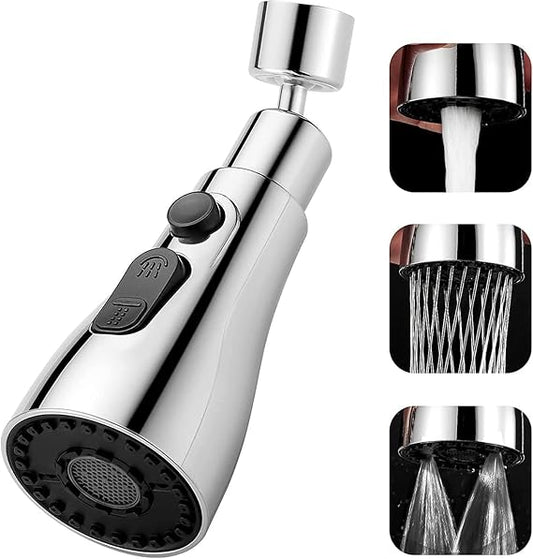 Nubilous Tap Extender for Kitchen Sink, Flexible Faucet 3 Modes
