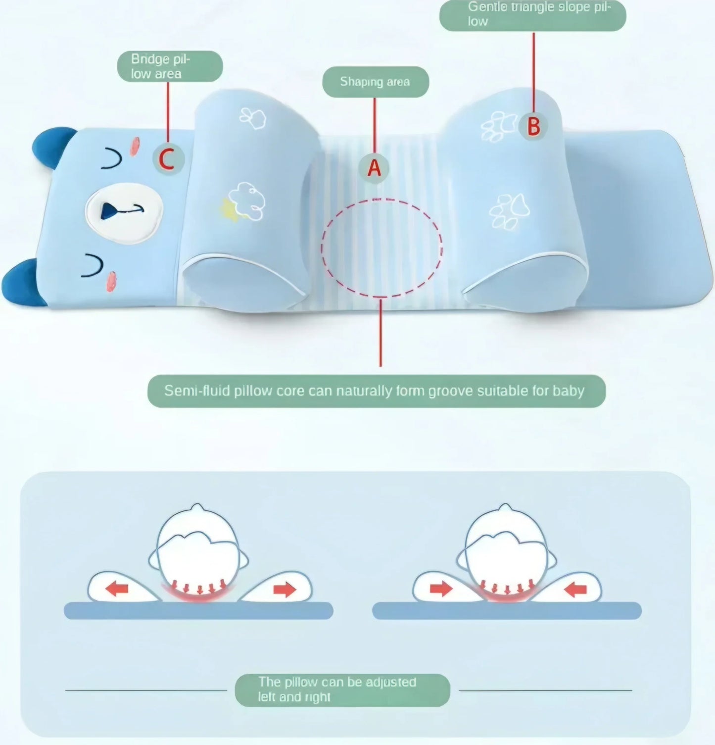 Baby Shaping Head Support Pillow