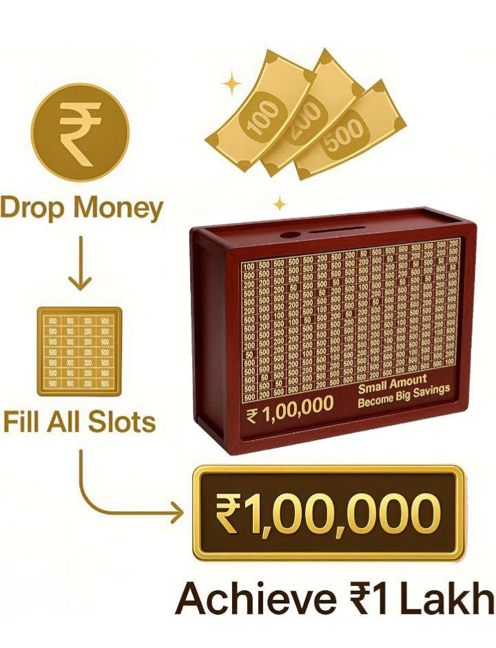 1 lakh money saving box (Piggy Bank)