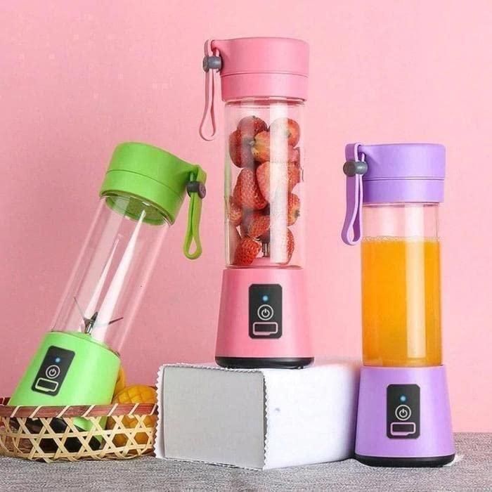 Portable 6-Blade USB Juicer Blender – Powerful Motor, Rechargeable & Compact